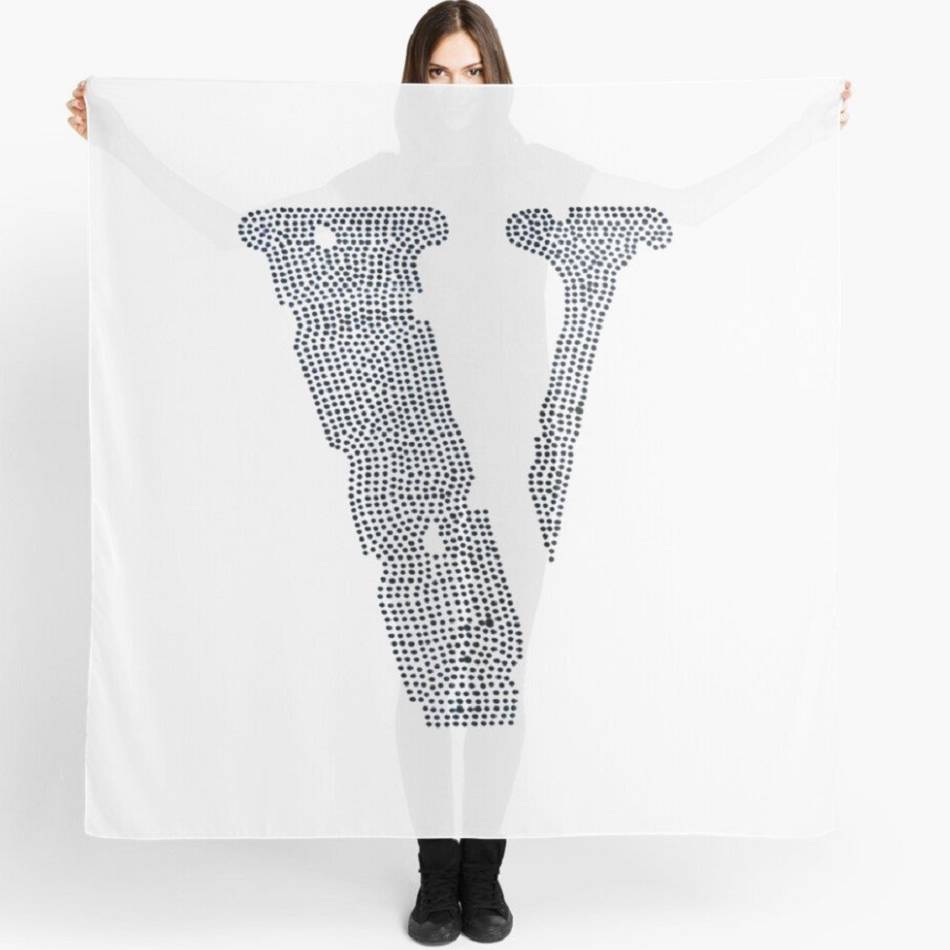 écharpe Vlone Drilling Logo Blanche Femmes | CSYG-85052888