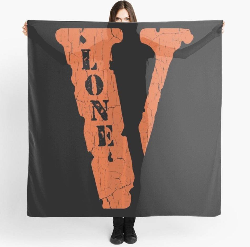 écharpe Vlone Grunge Noir Femmes | QUVU-86827605