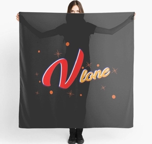 écharpe Vlone Microfiber Polyester Noir Femmes | MIVJ-16262894