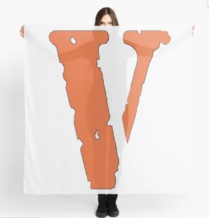 écharpe Vlone V logo Blanche Femmes | OQKH-15841359