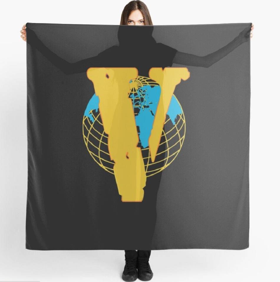 écharpe Vlone V Earth Noir Femmes | PPJG-70468995