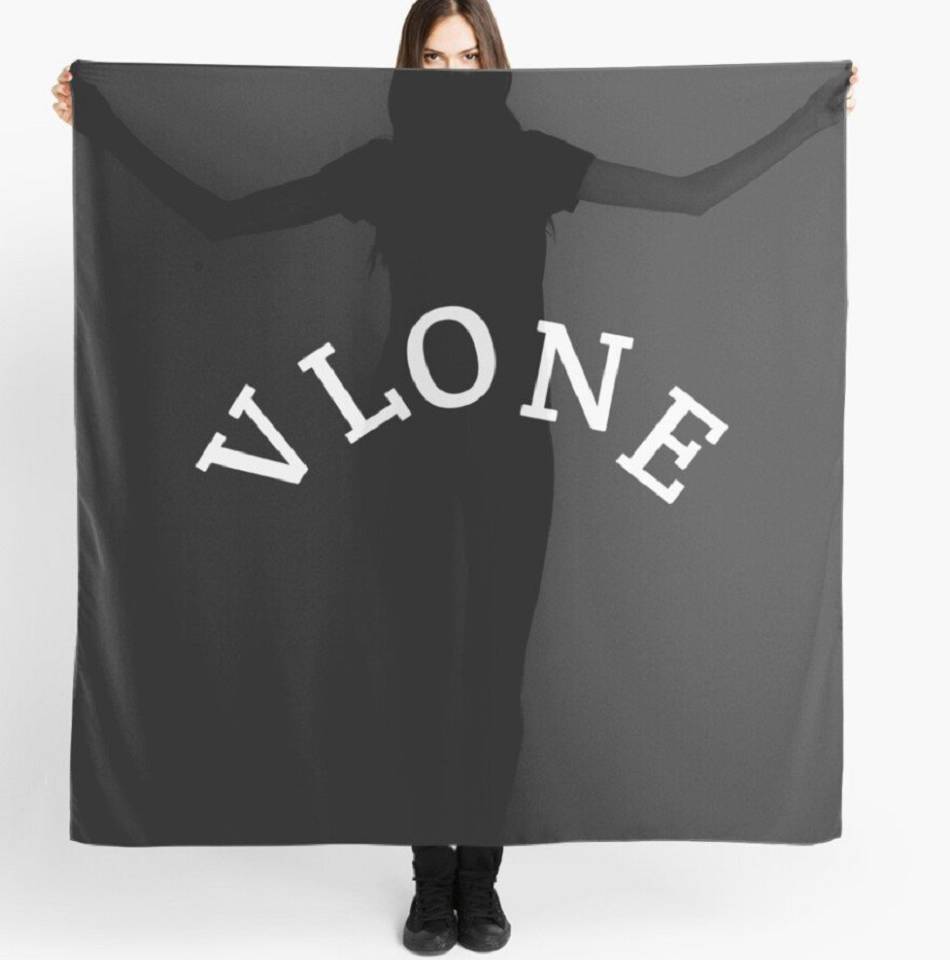 écharpe Vlone Friend Classiche Noir Femmes | MNRZ-19723521