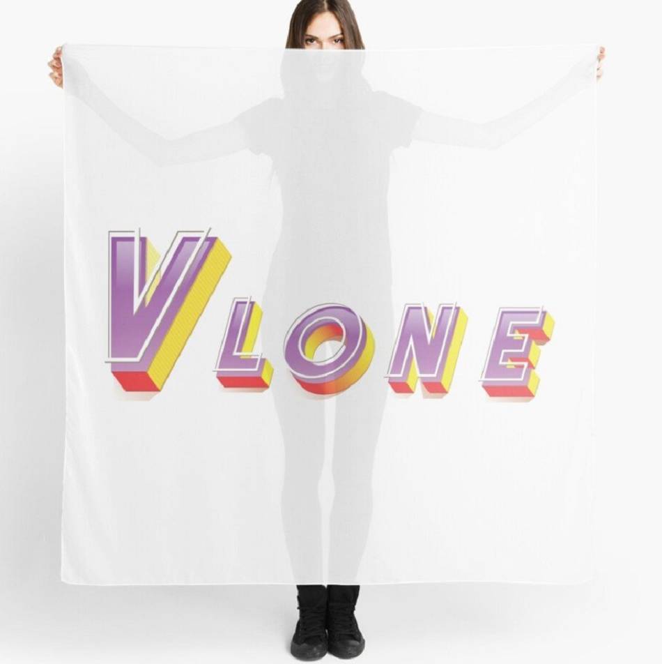 écharpe Vlone Colorful 3D Blanche Femmes | TXIE-28401095